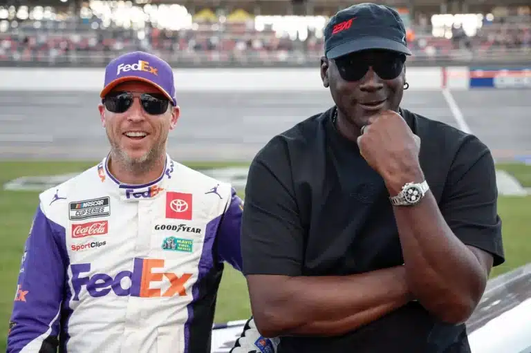 NASCAR team owners Michael Jordan and Denny Hamlin