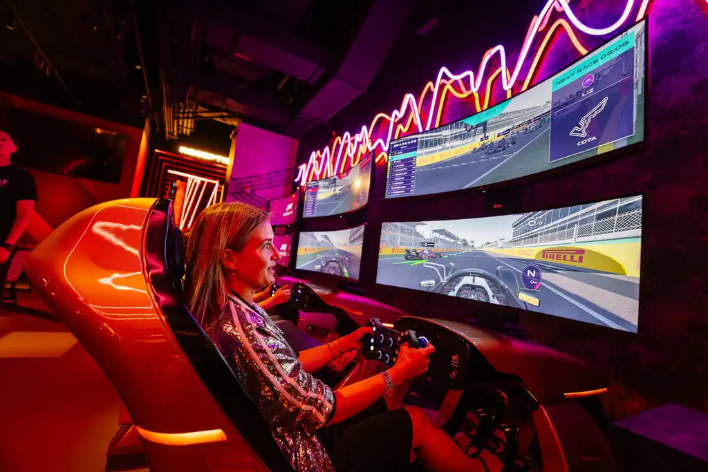 Girls On Track: Empowering Young Drivers to Shape Motorsport’s Future 9 Sim racing at F1 Arcade