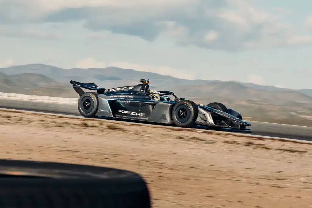 Porsche GEN4 Formula E Car Hits the Track