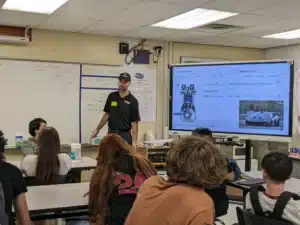 Alex Diodati in the classroom